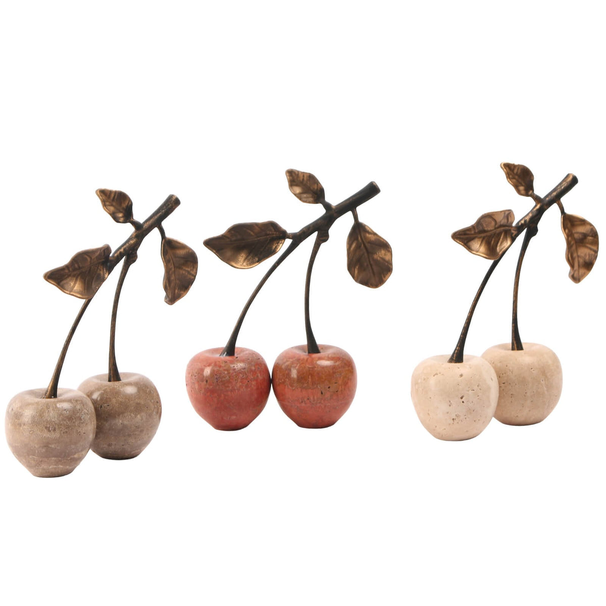 Cherry Ornament in Travertine