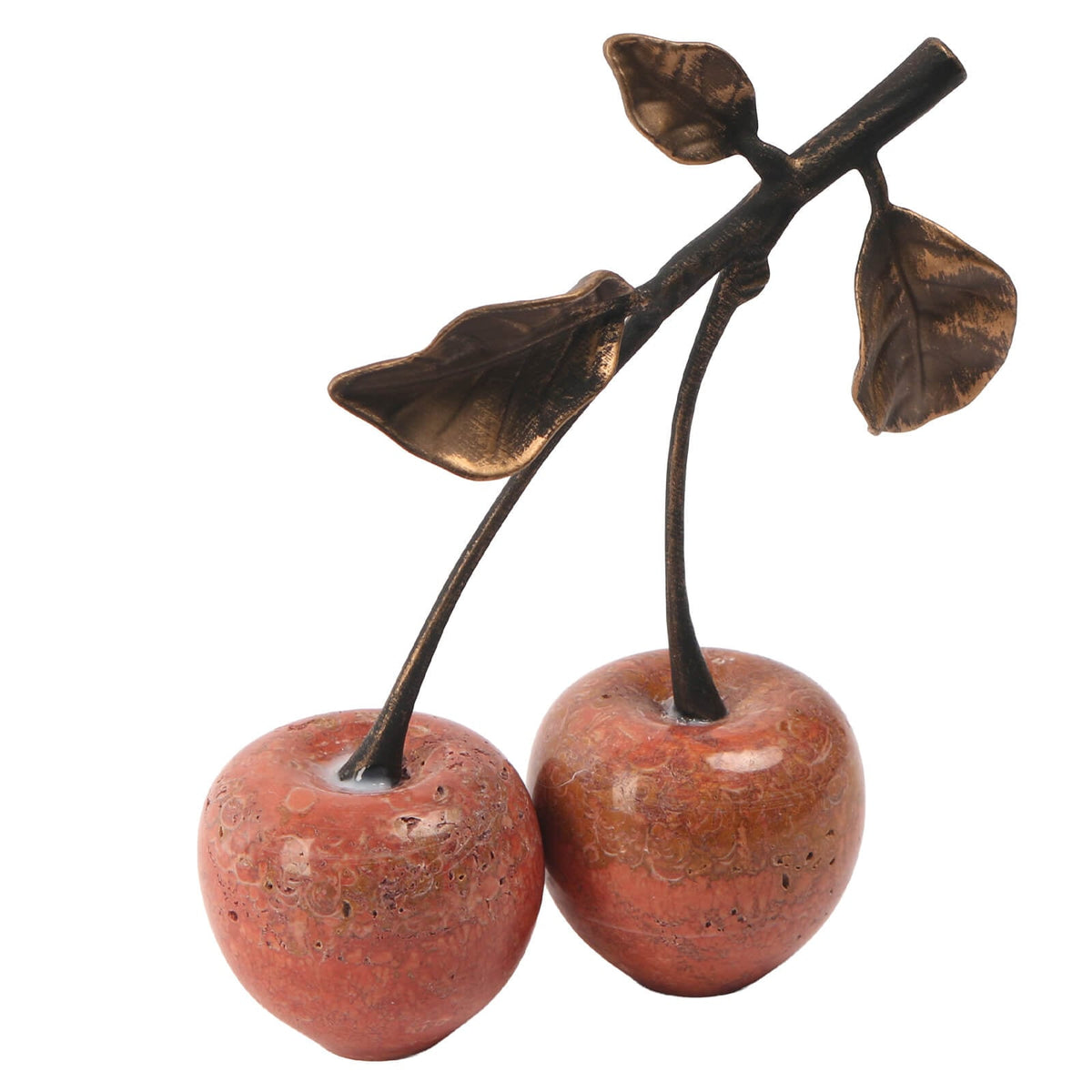 Cherry Ornament in Red Marble