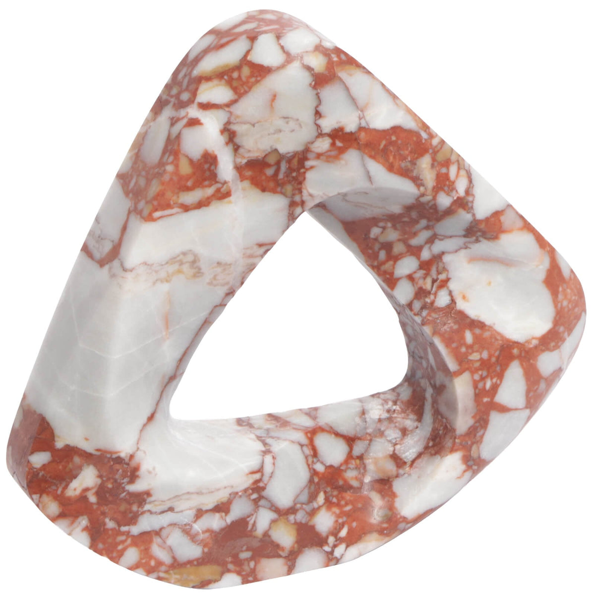 Rosso Loop Abstract Art Ornament