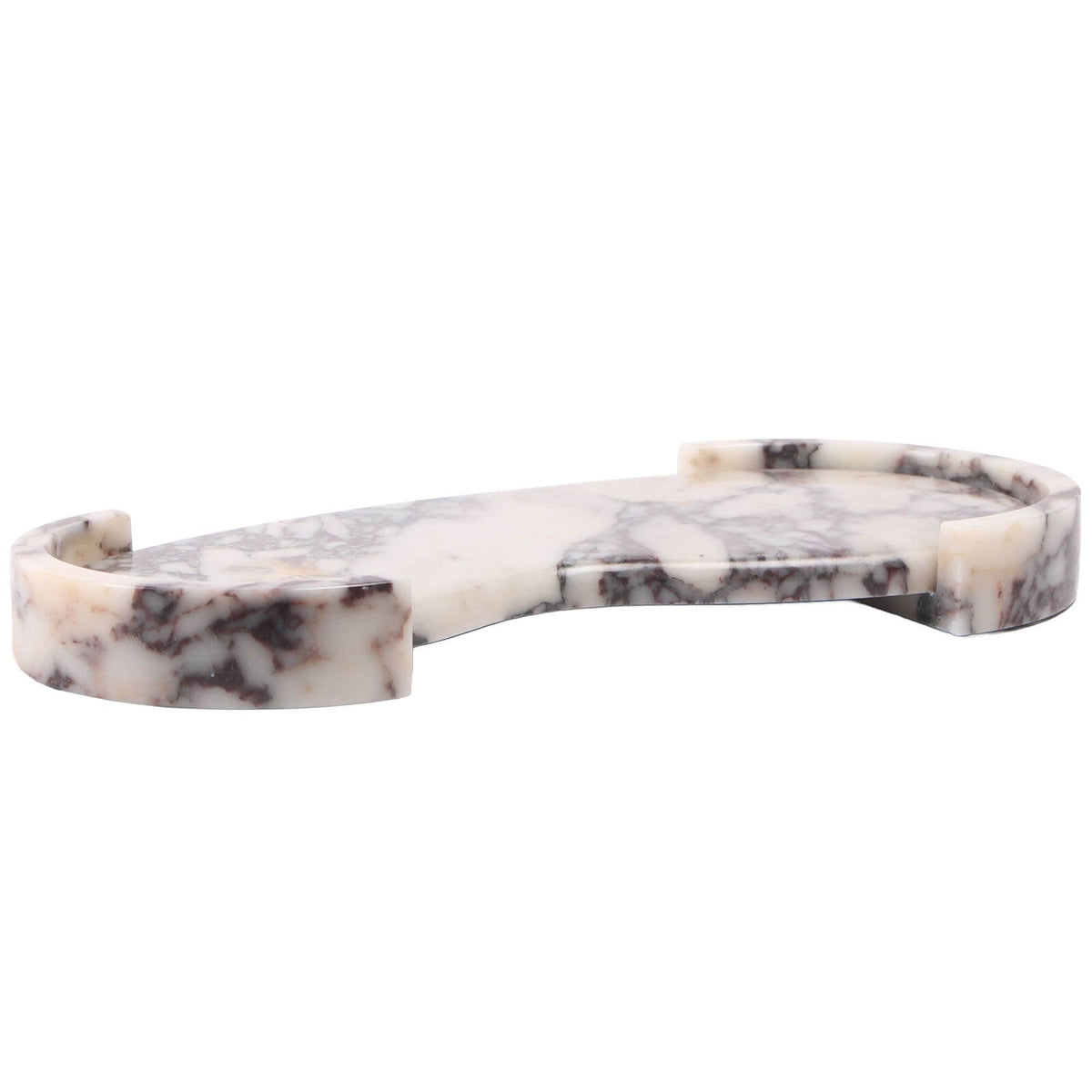 Curved Tray in Bulgari Purple Marble