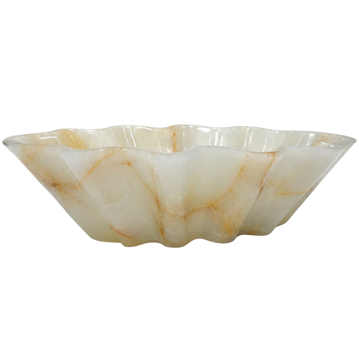 Maris Decorative Bowl in White Jade Marble