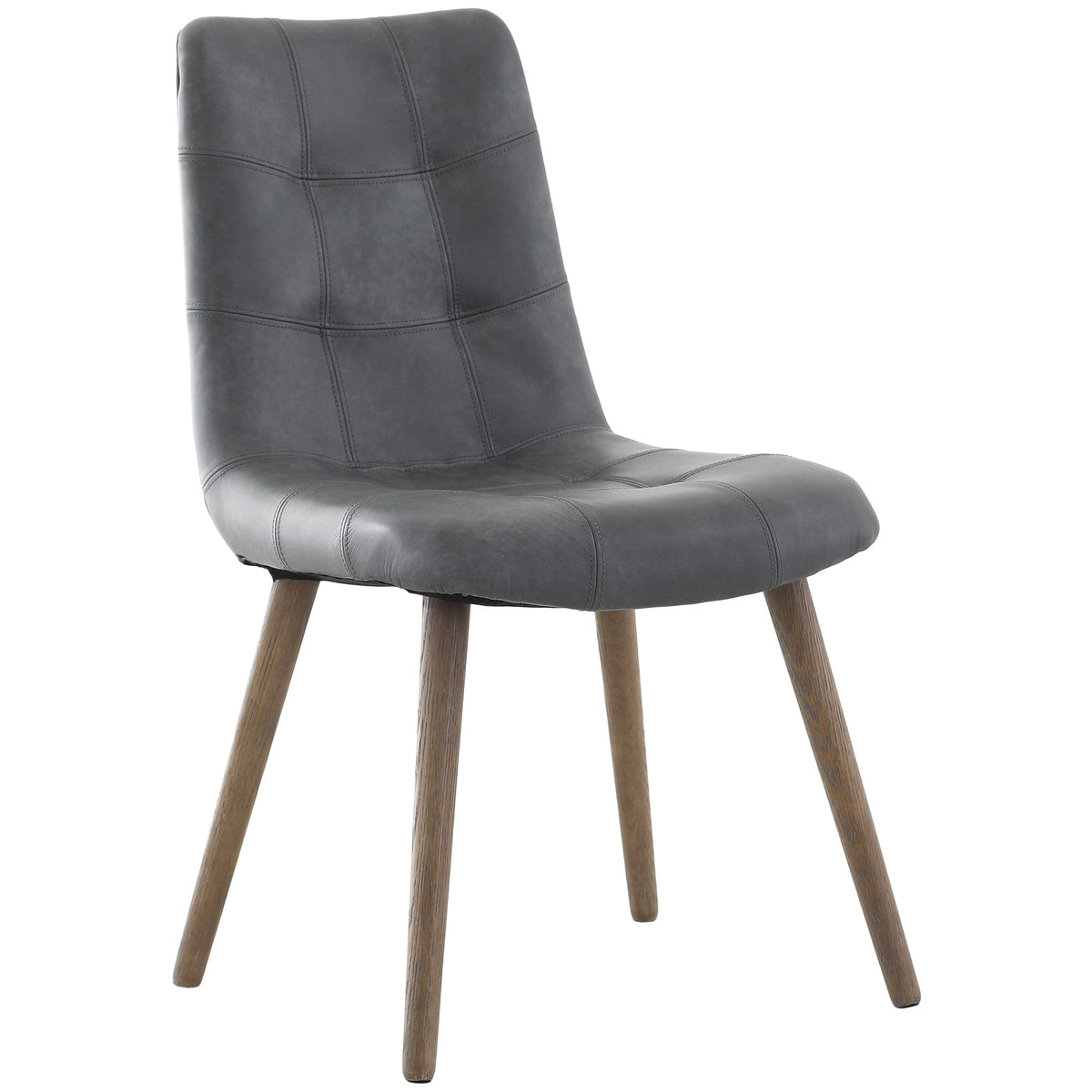 Winchcombe Dining Chair in Grey Leather