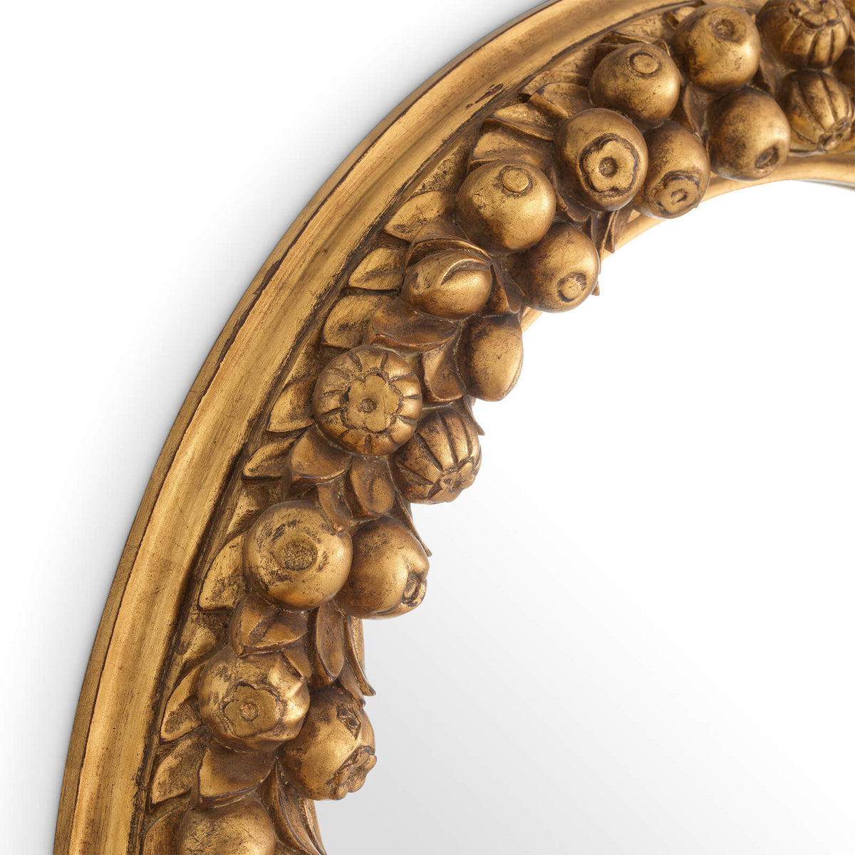 Fairlane Mirror in Antique Gold
