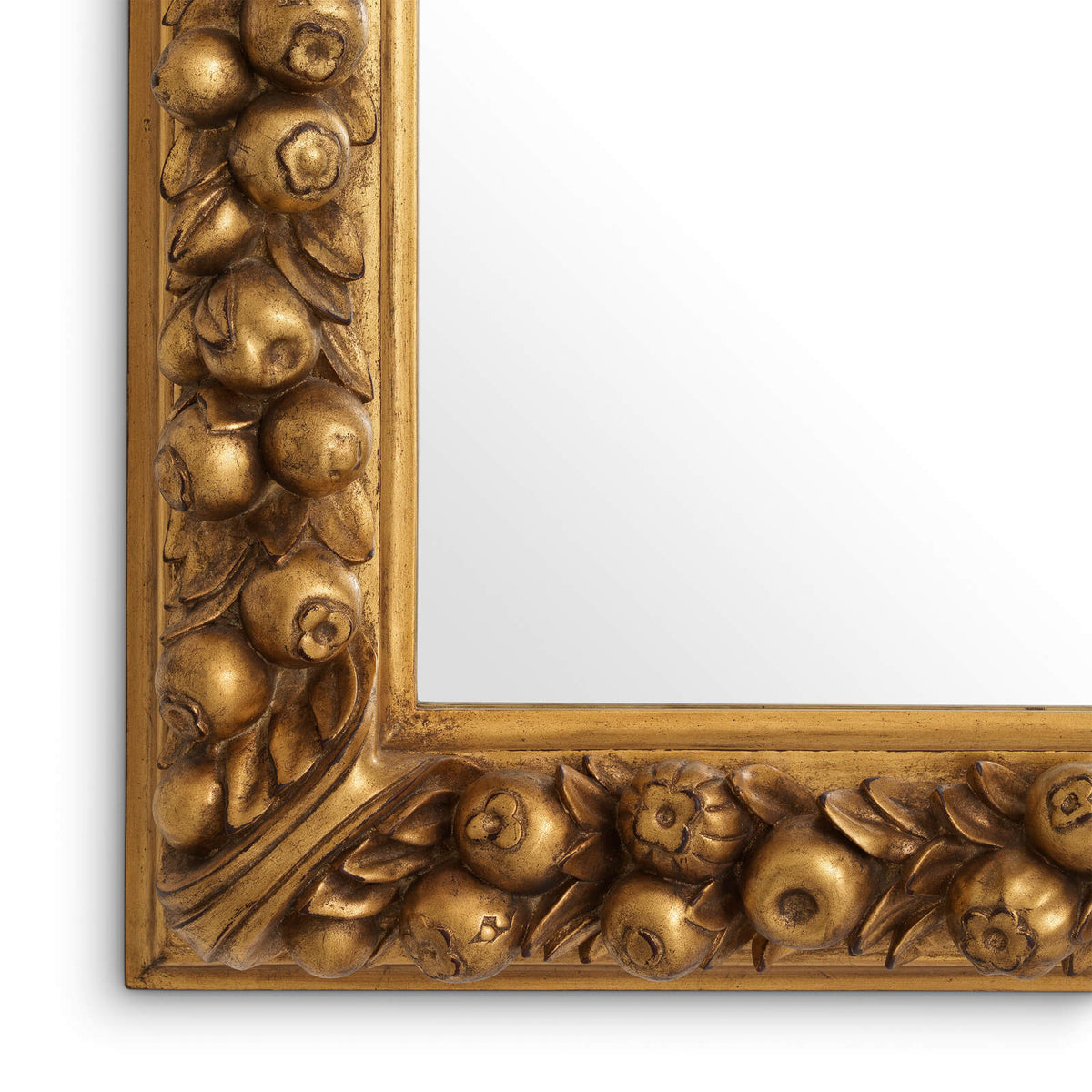 Fairlane Mirror in Antique Gold