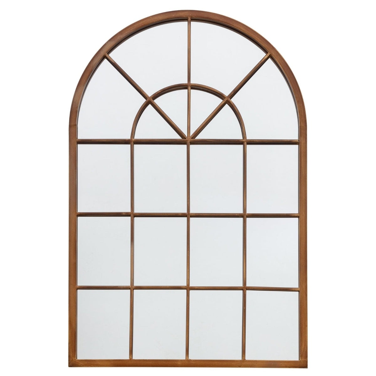 Faith Arched Wall Mirror in Bronze