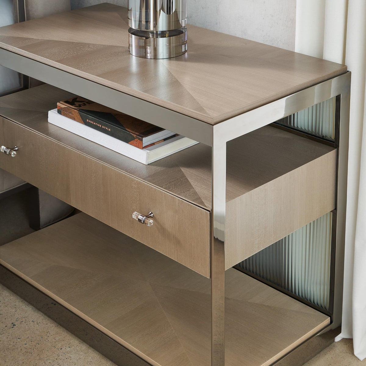 Caracole Classic Falling Waters Bedside Table
