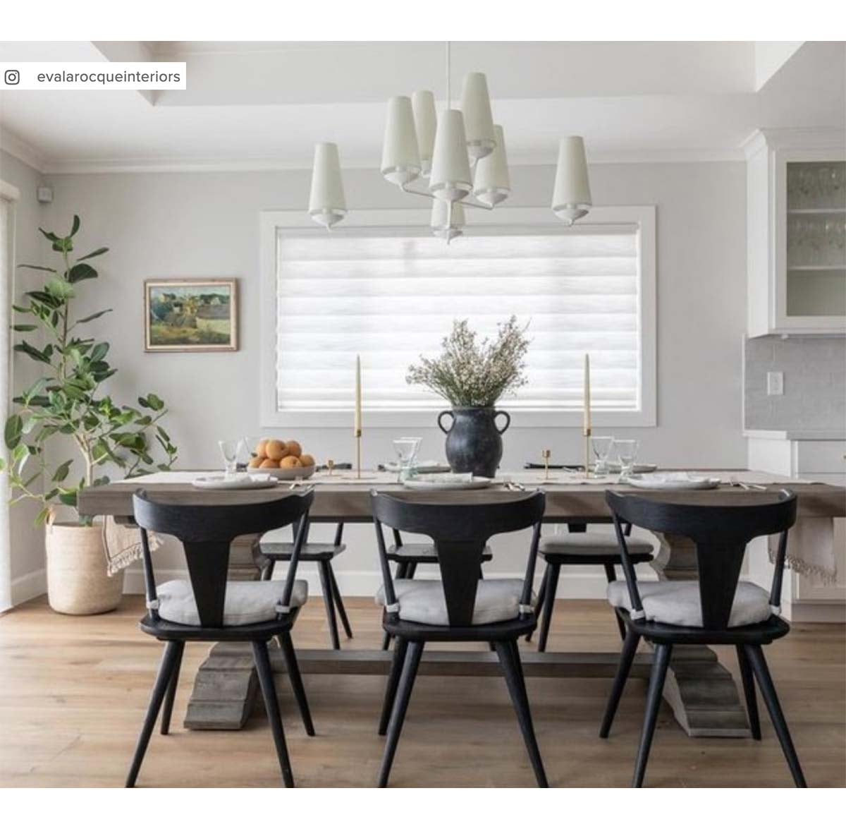 Fontaine Large Offset Chandelier in Plaster White with Linen Shades