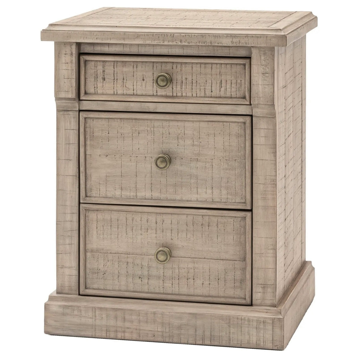 Francis 3 Drawer Bedside Table
