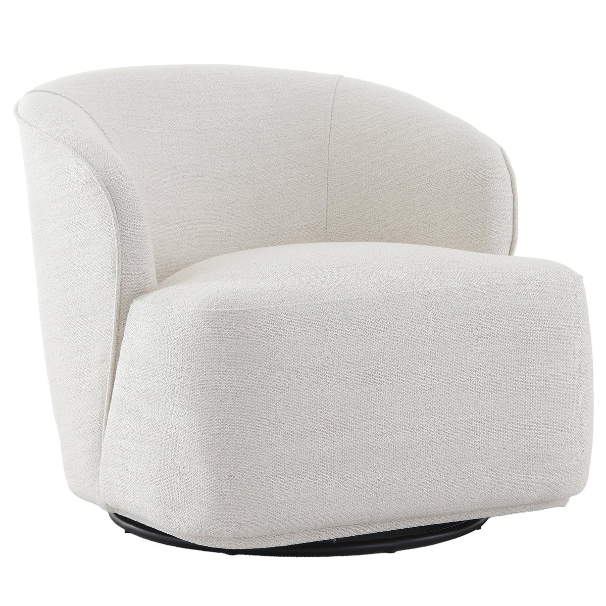 Stow Swivel Chair in Off-White