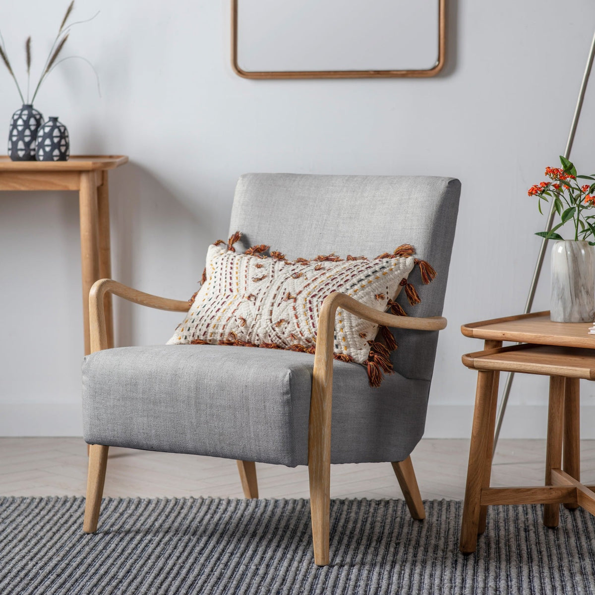 Keats Armchair in Charcoal