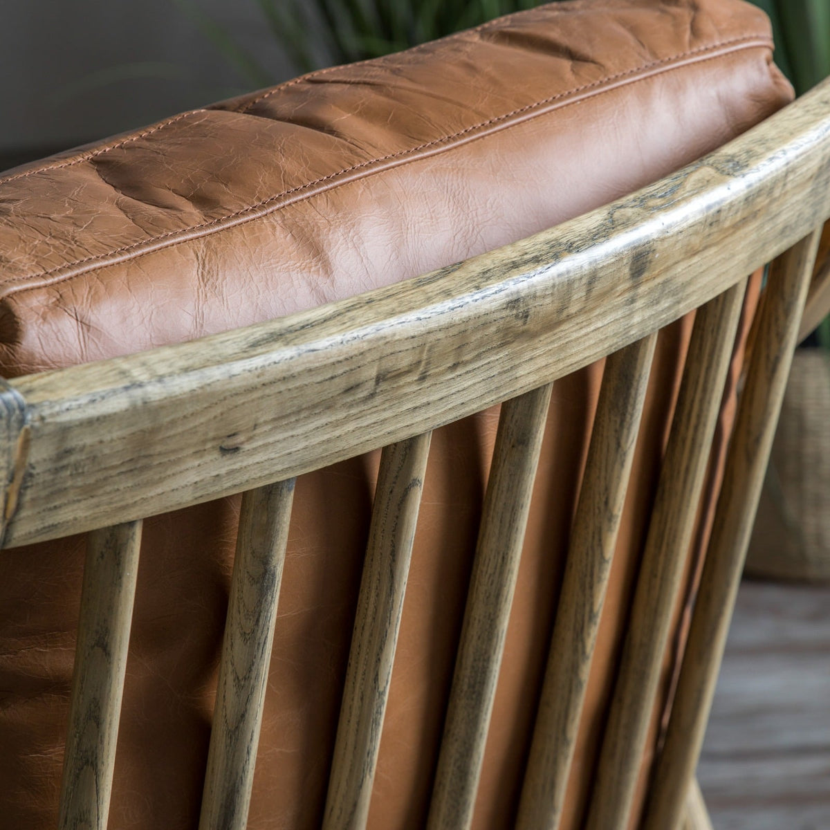 Millow Armchair in Brown Leather
