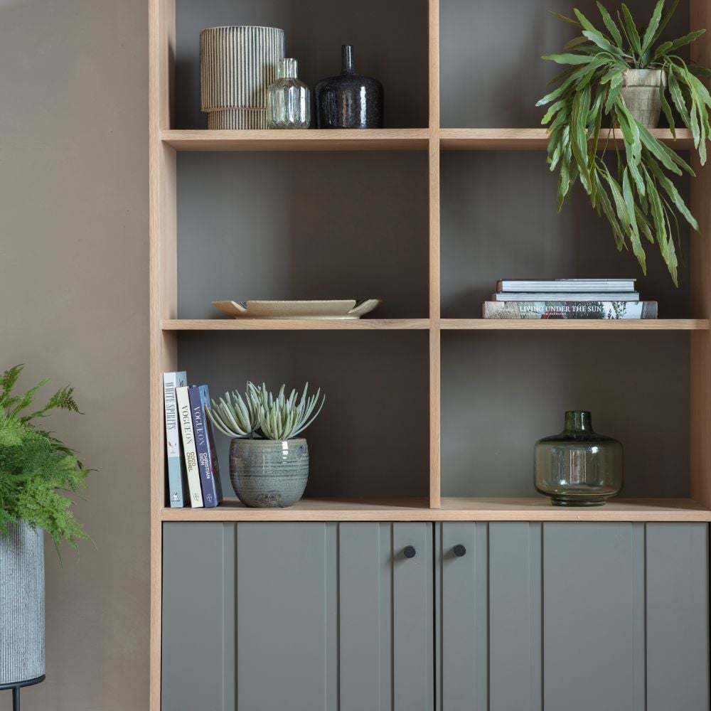 Kariya Bookcase with Cabinet
