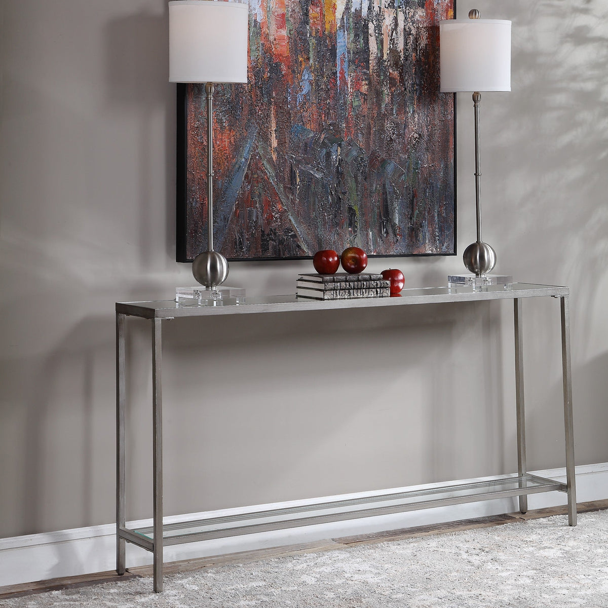 Hayley Silver Console Table