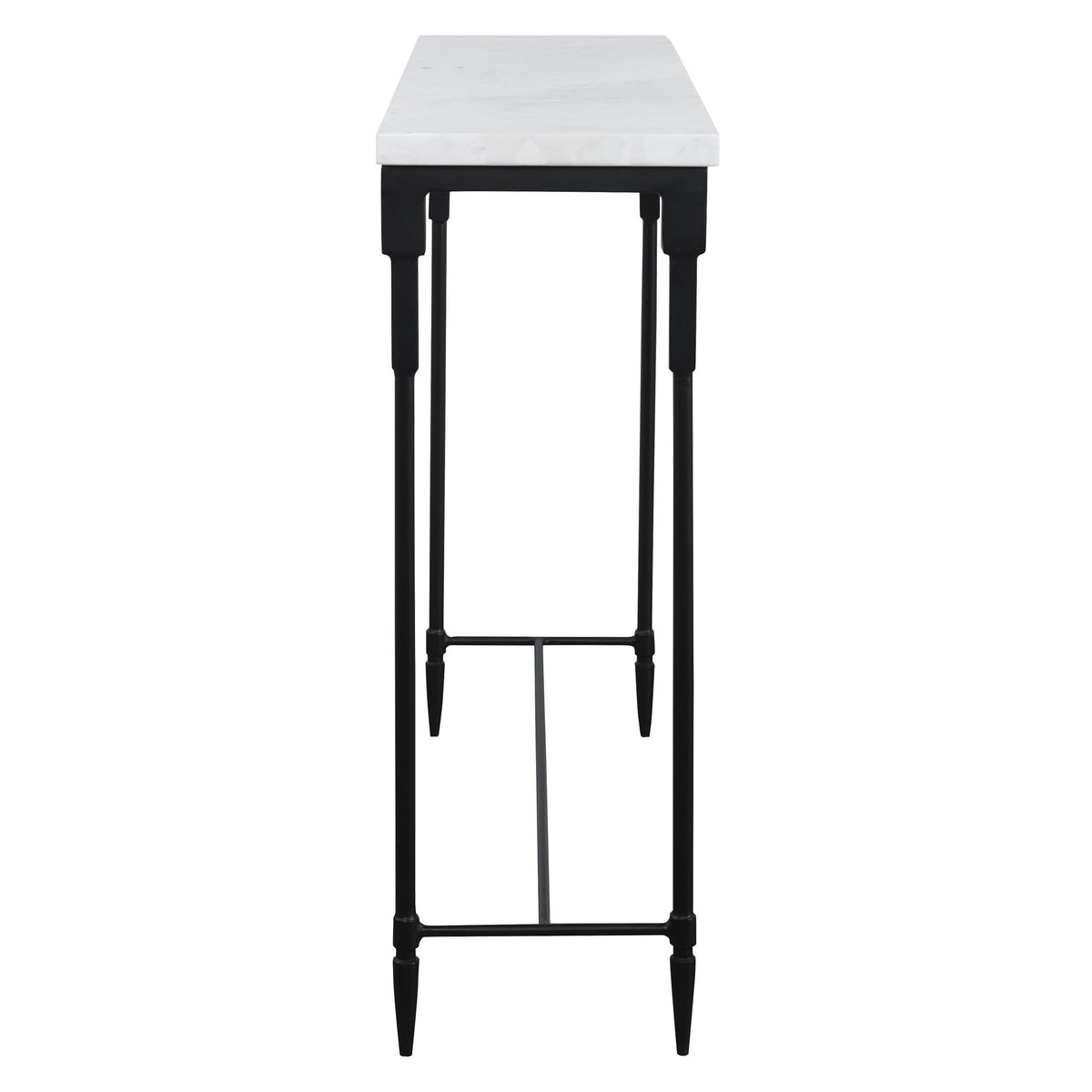 Bourges White Marble Console Table