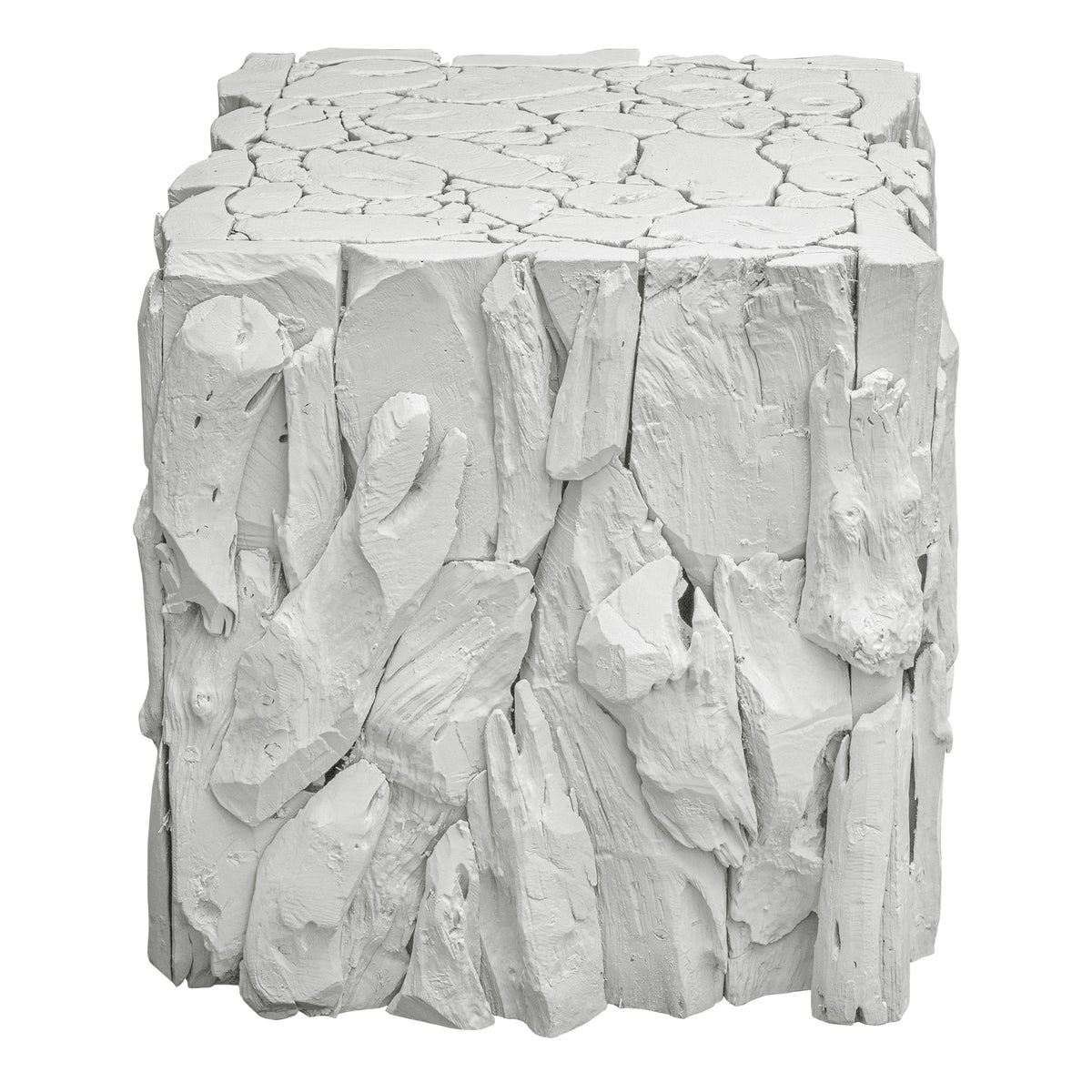  Teak Root White Bunching Cube
