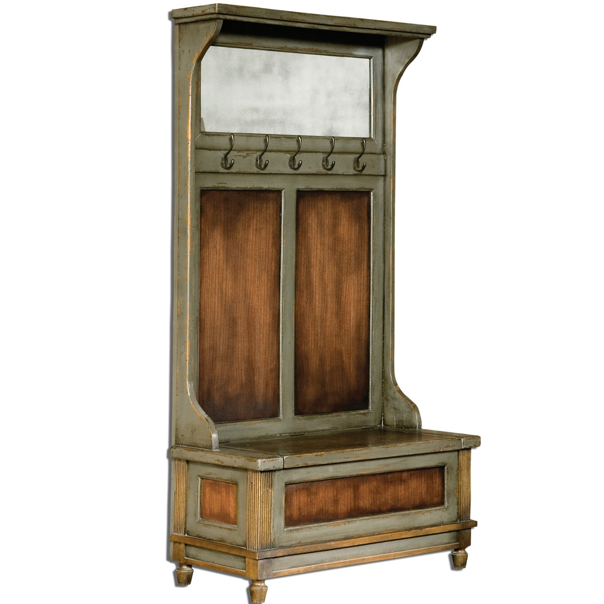  Riyo Distressed Hall Tree
