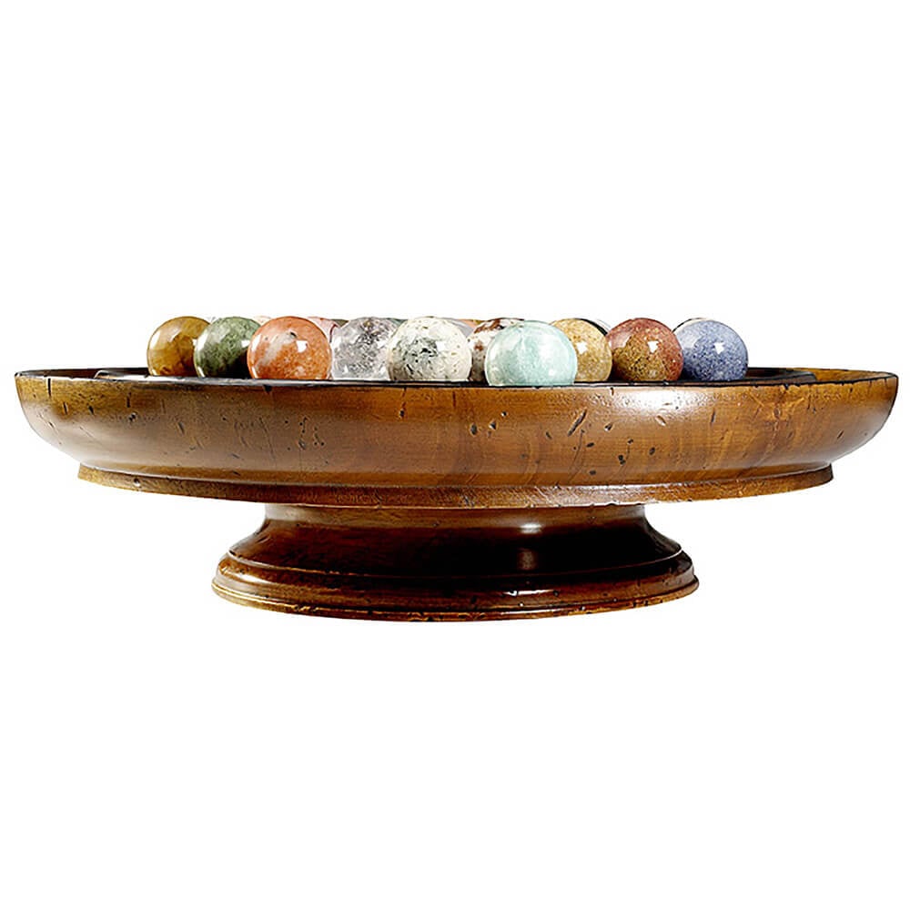 Semi-Precious Solitaire Game with Marbles