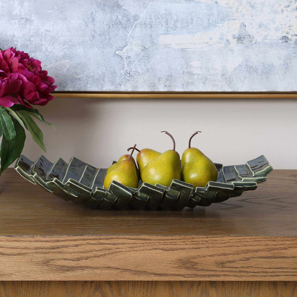 Harbor Ridge Olive Green Bowl