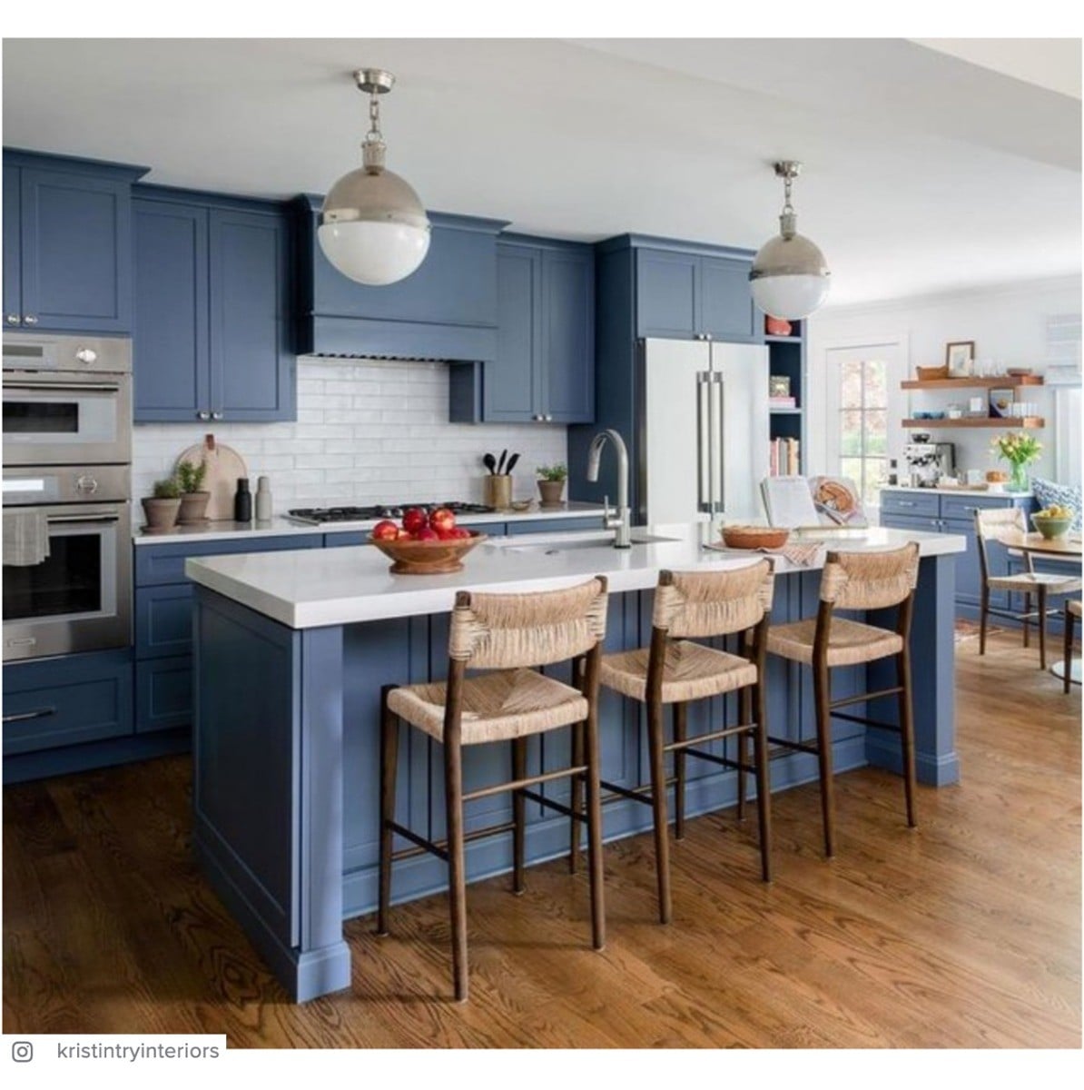 Hicks Large Pendant | Polished Nickel & White Glass