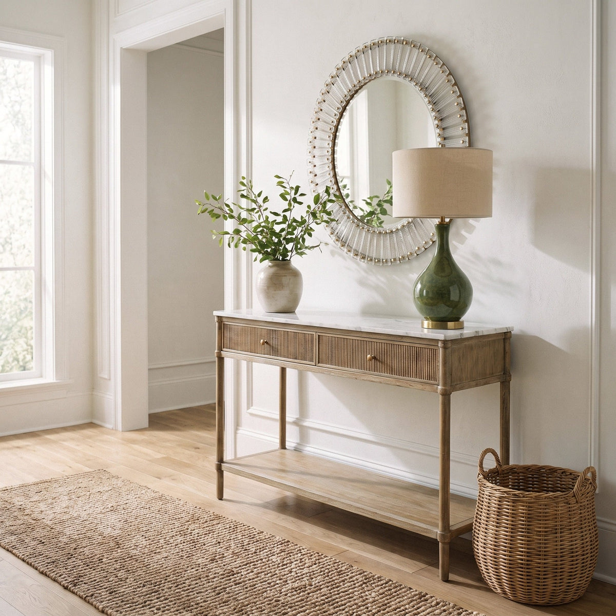 Highgrove Console Table with Marble Top