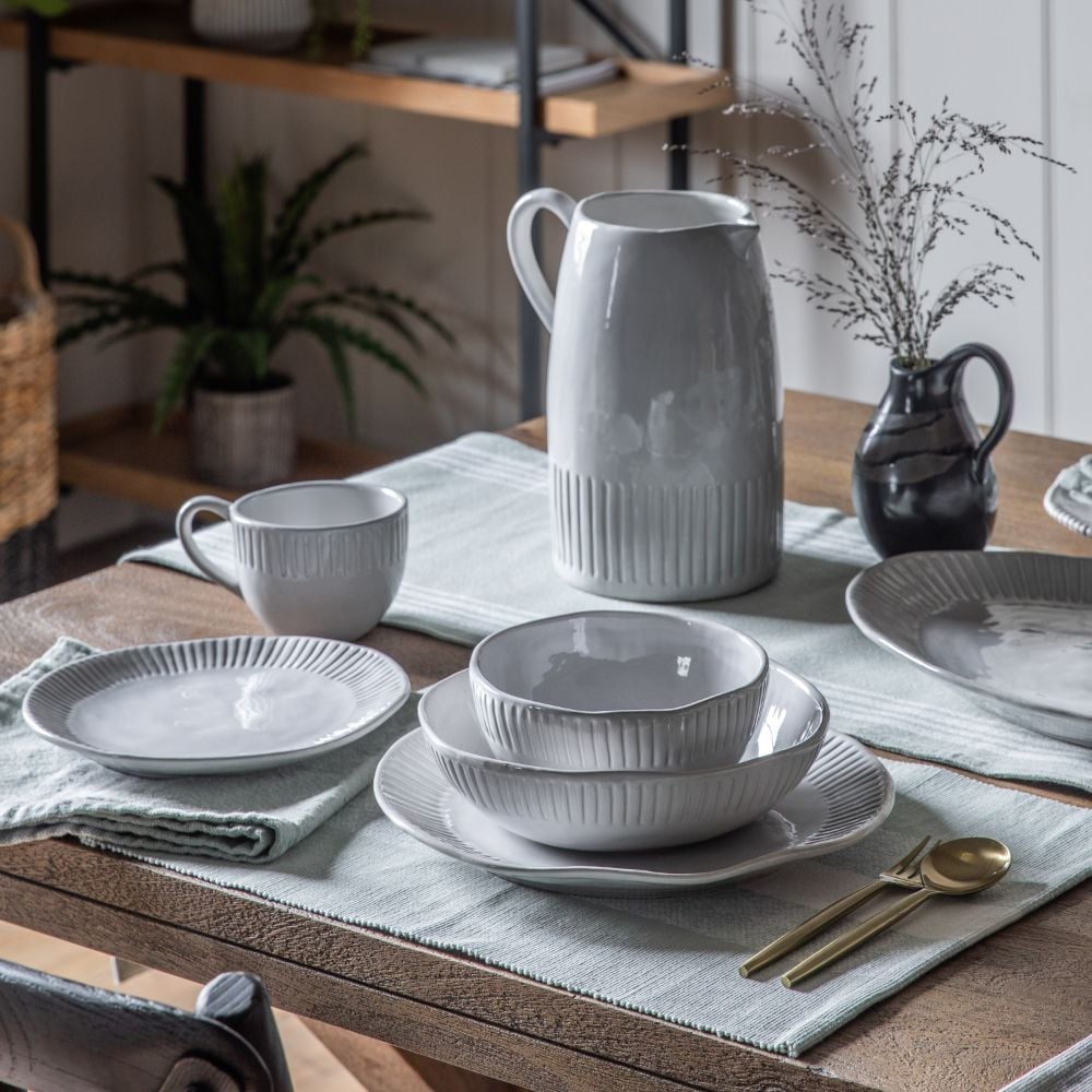Agatha Set of 4 Ridged Side Plates