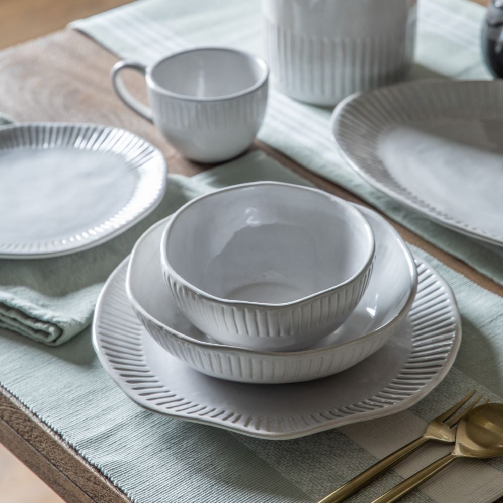 Agatha Set of 4 Ridged Pasta Bowls