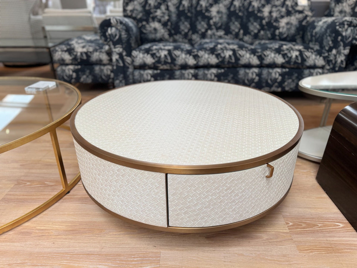 Outlet Eichholtz Coffee Table Napa Valley - Woven Washed Oak Veneer