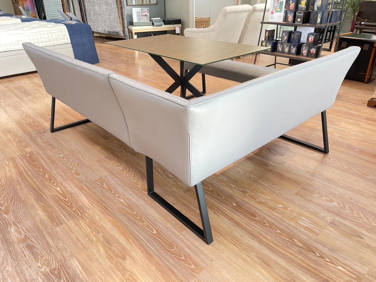 Laura Low Dining Bench Grey