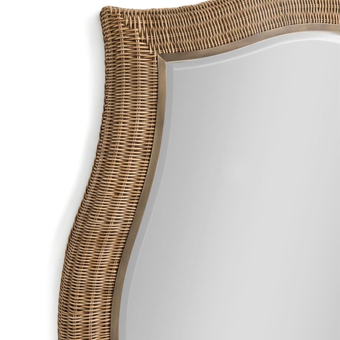 Palm Court Haven Rattan Wall Mirror