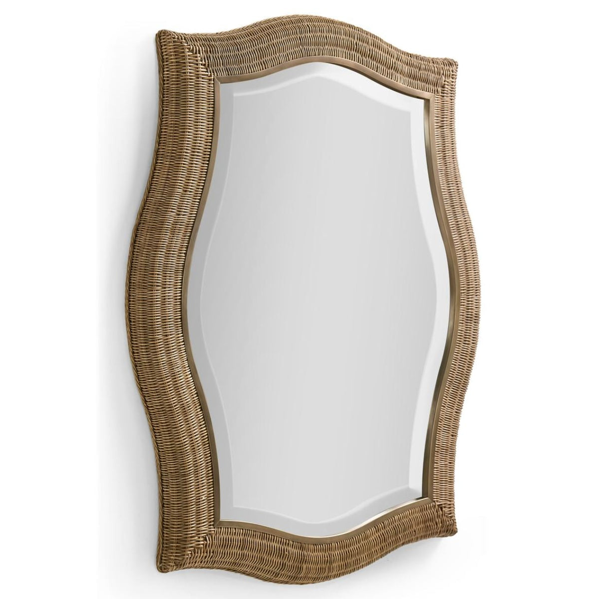 Palm Court Haven Rattan Wall Mirror