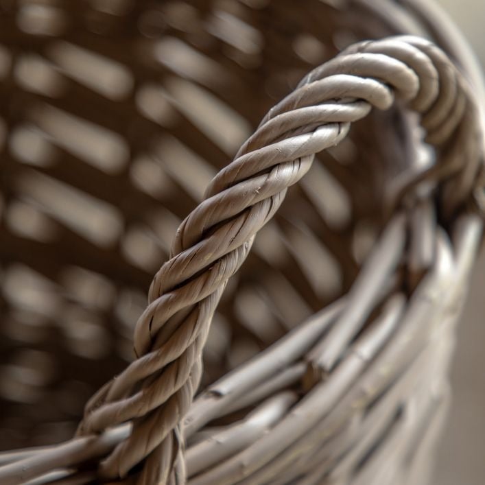 Hand Woven Willow Storage Basket Nest Set of 3 Large
