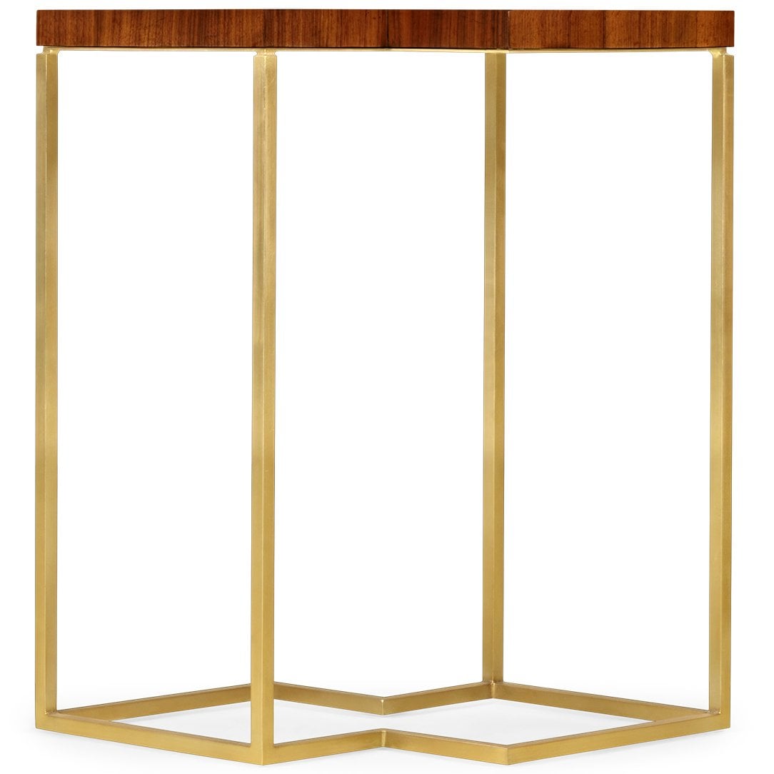 Side Table Double Diamond Bookmatched