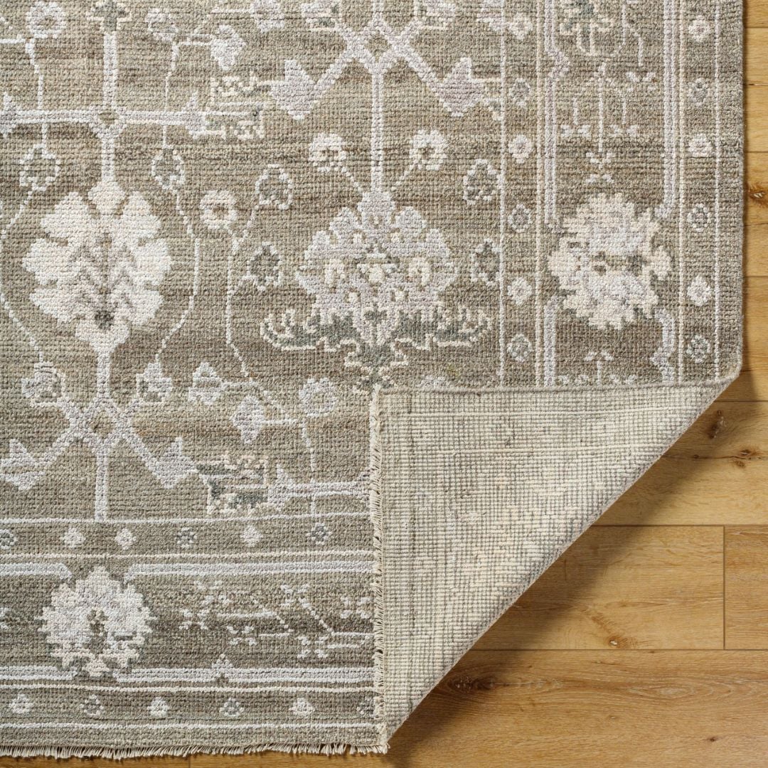 Almeria Hand Knotted Neutral Rug 366 x 269 cm