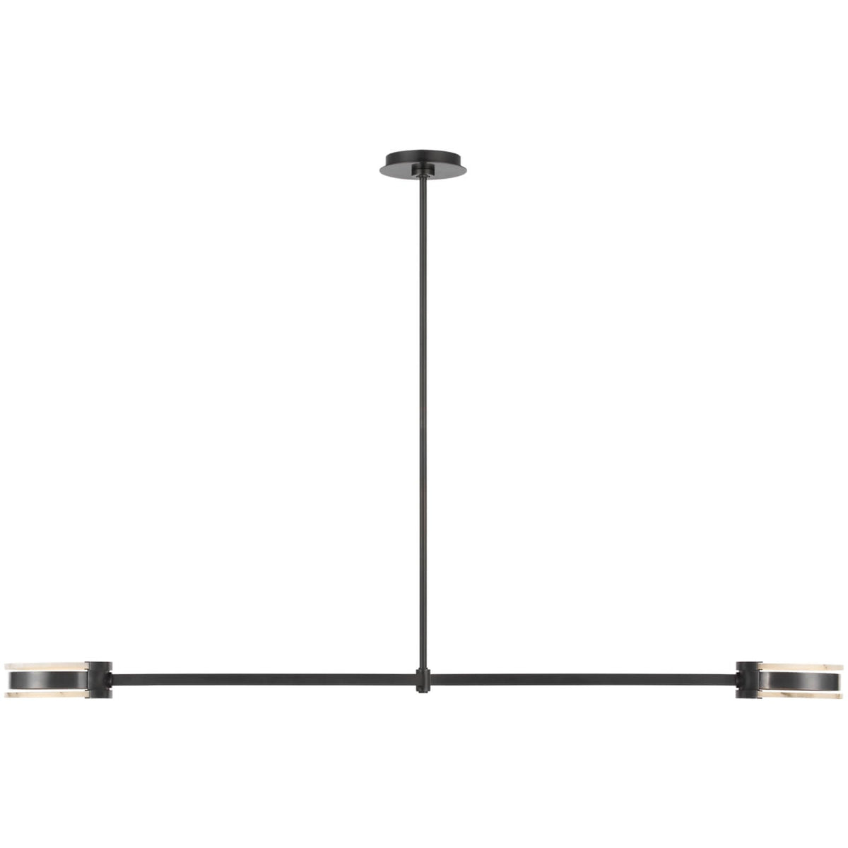 Melange 54" Linear Ceiling Light in Bronze
