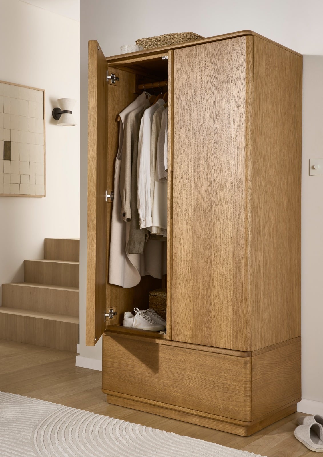 Laguna 1 Drawer Wardrobe