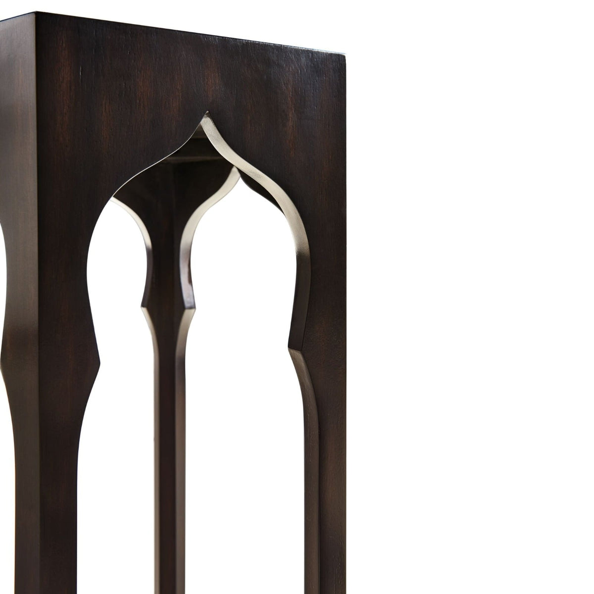 Hexagon Lamp Table in Ebony