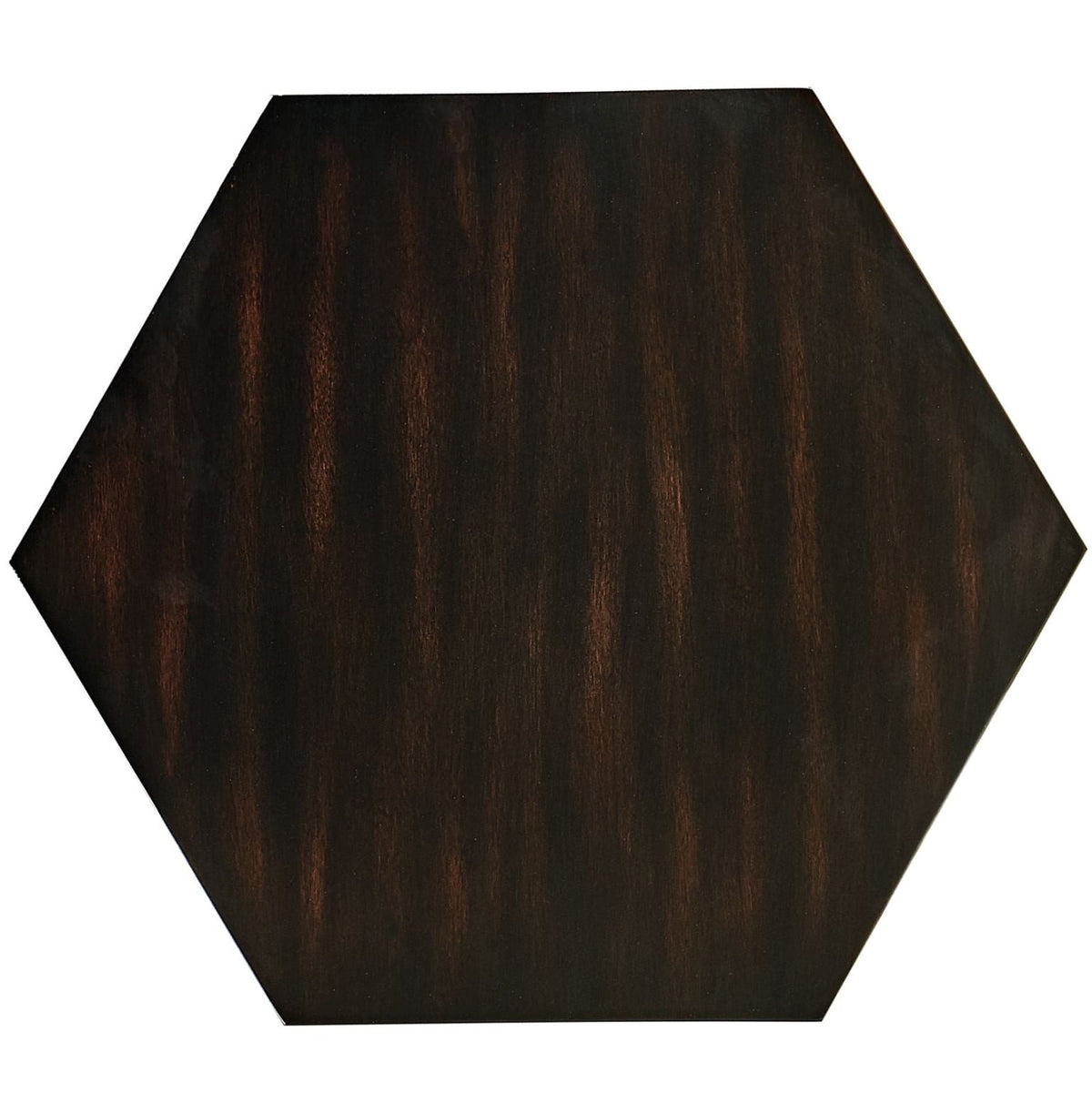 Hexagon Lamp Table in Ebony