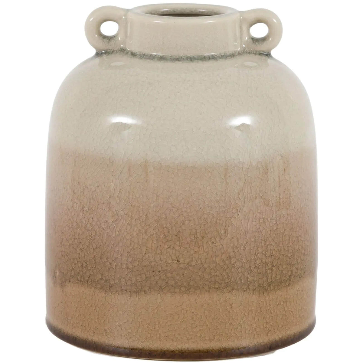 Lara Crackle Glaze Vase in Neutral