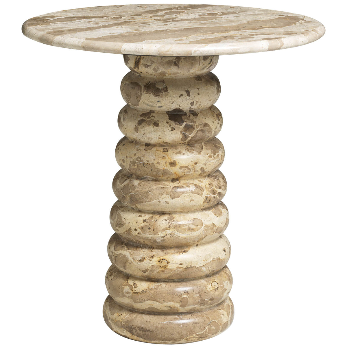 Lerici Side Table in Chocolate Marble