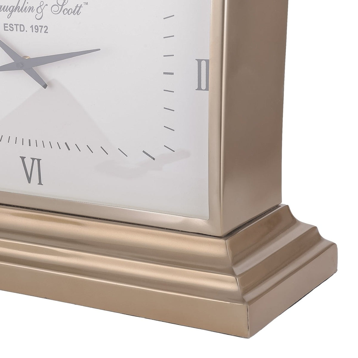 Latham Brass Rectangular Clock Small