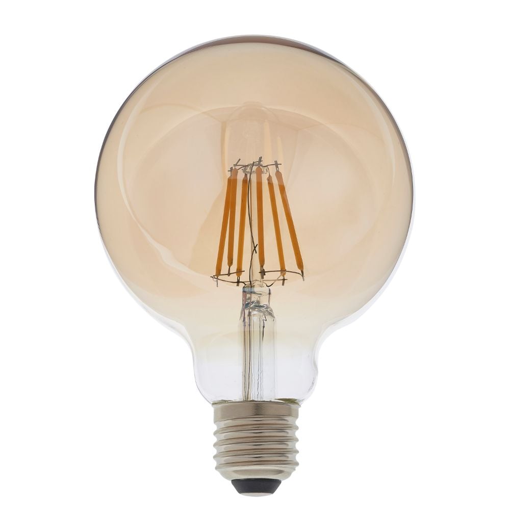 E27 LED Filament Small Globe Bulb Amber