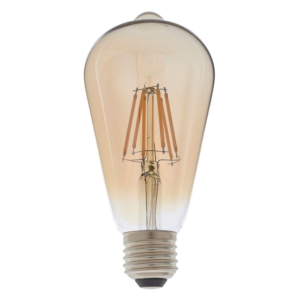 E27 LED Filament Pear Bulb Amber