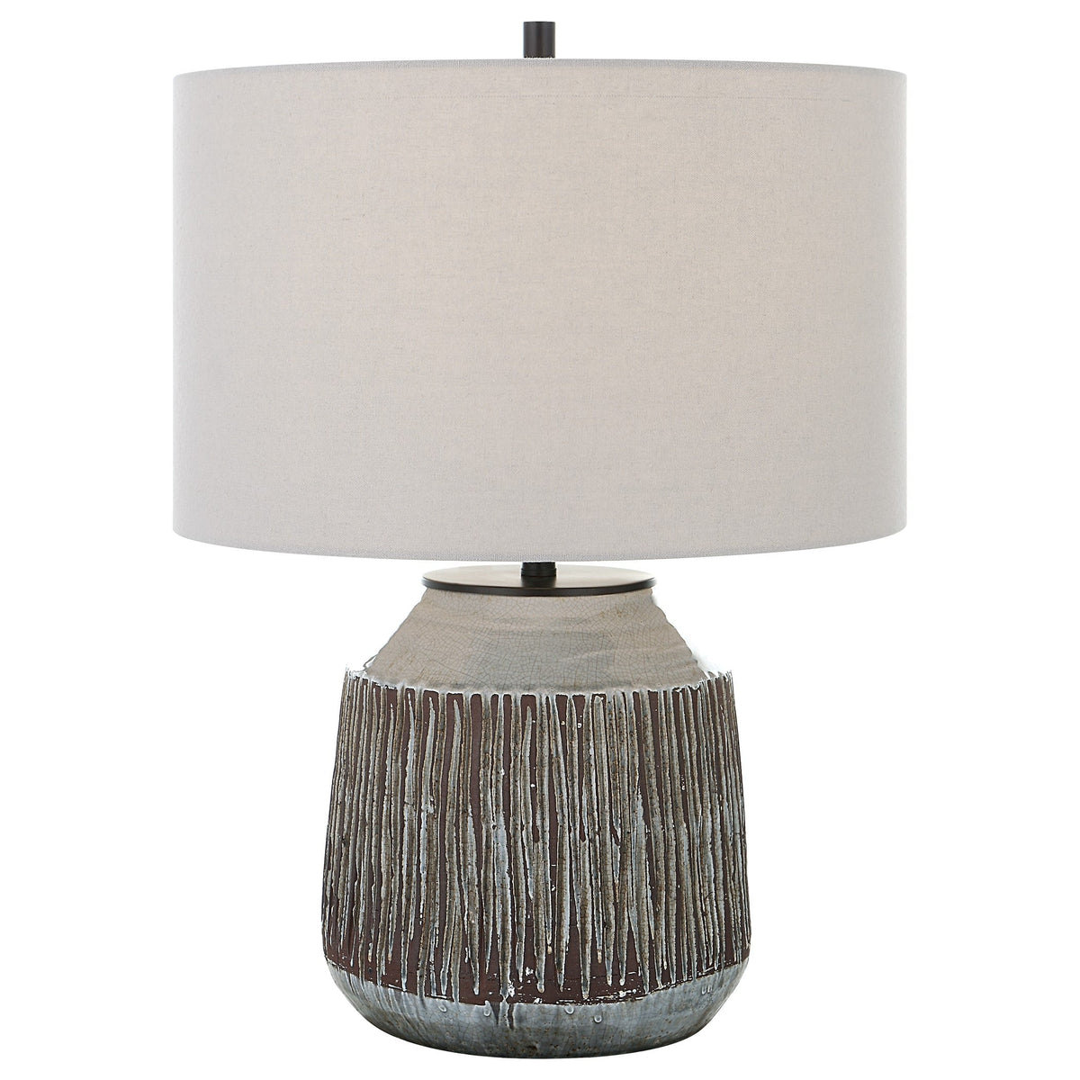  Neolithic Blue-Gray Table Lamp