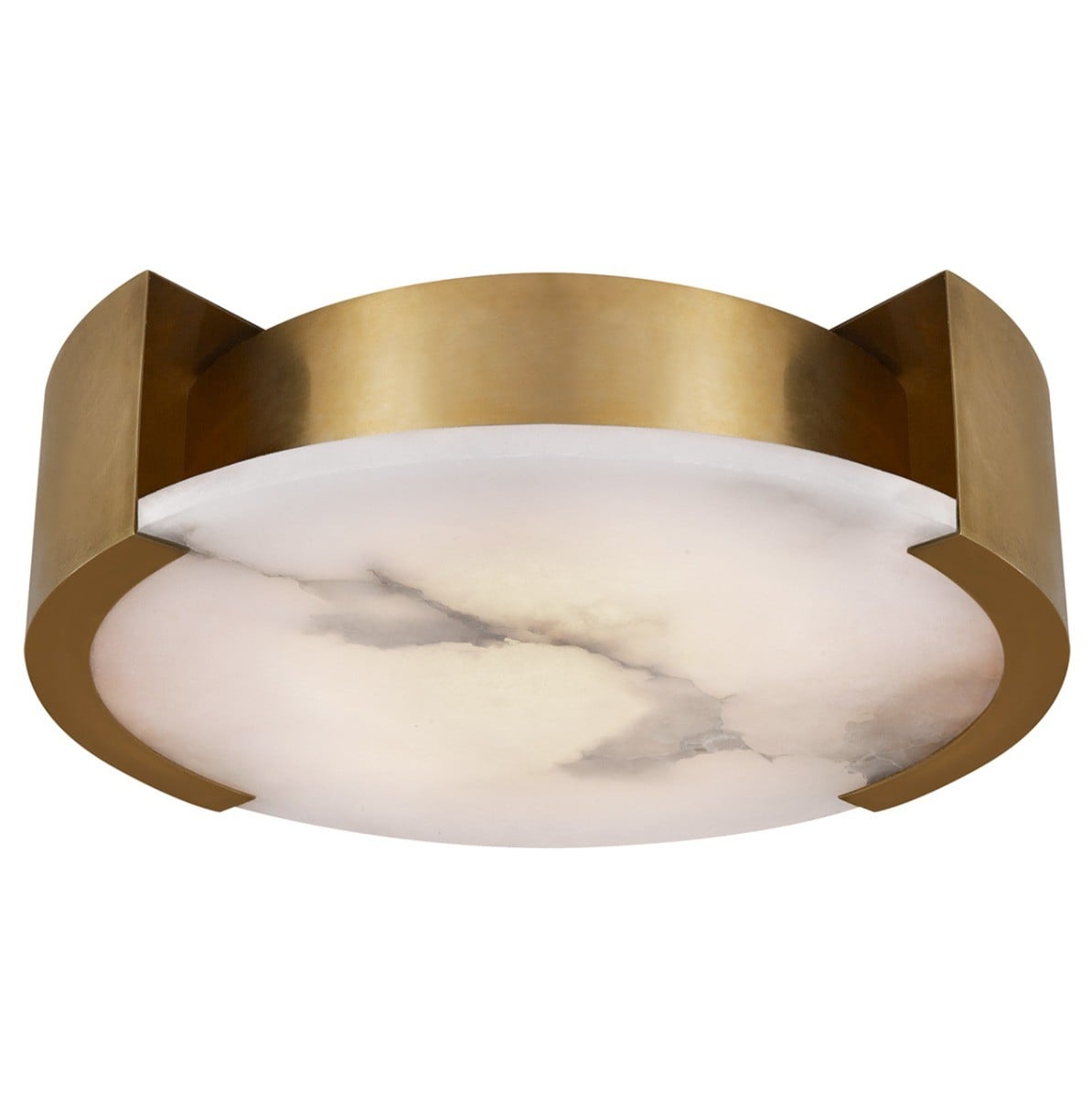 Melange Large Flush Mount | Antique Brass
