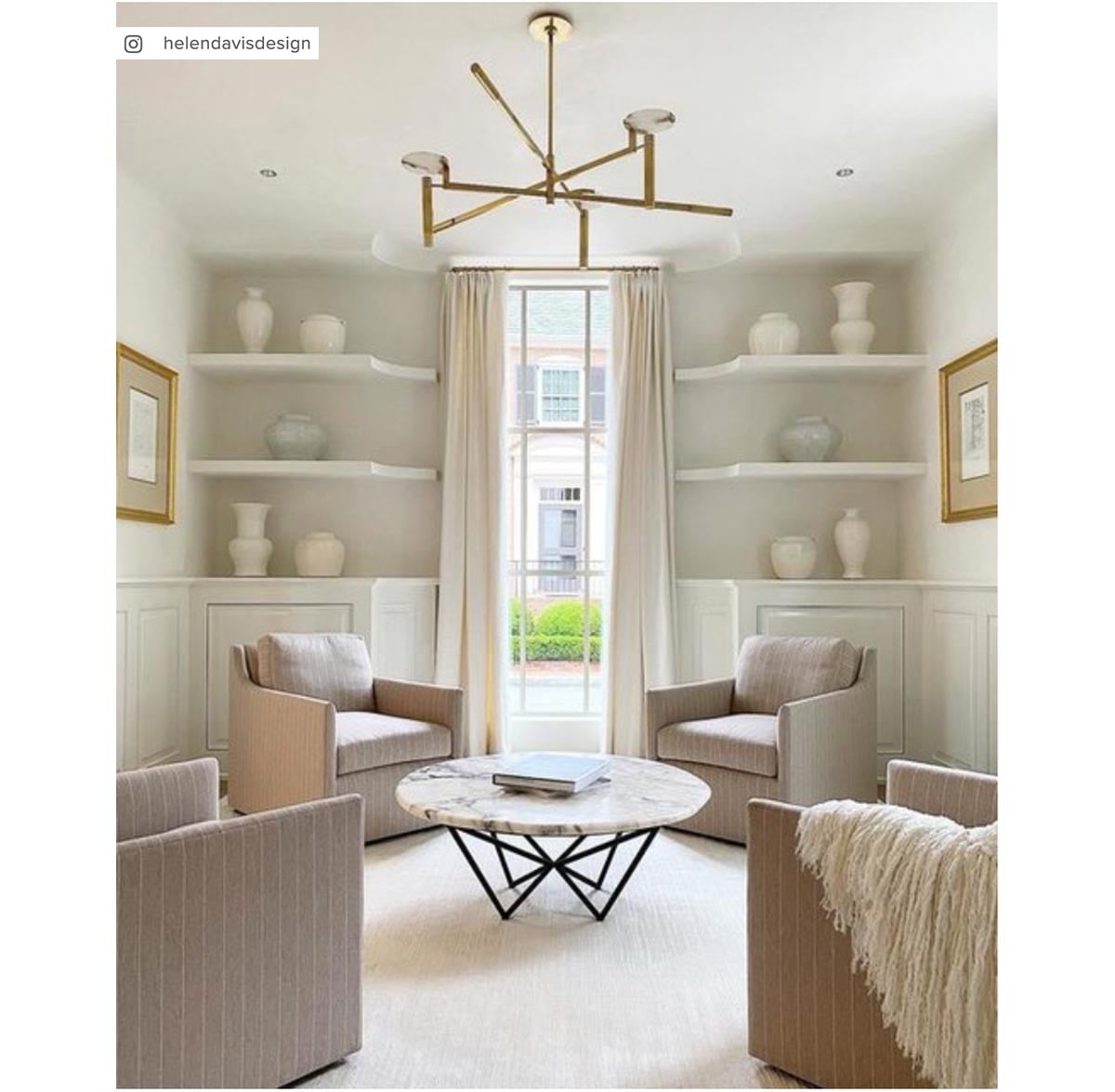 Melange Large Floating Disc Chandelier in Antique-Burnished Brass with Alabaster