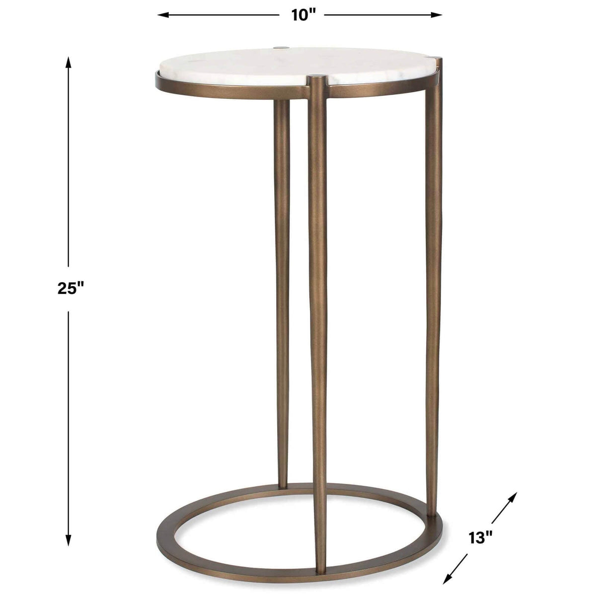 Mercier Round Marble Side Table