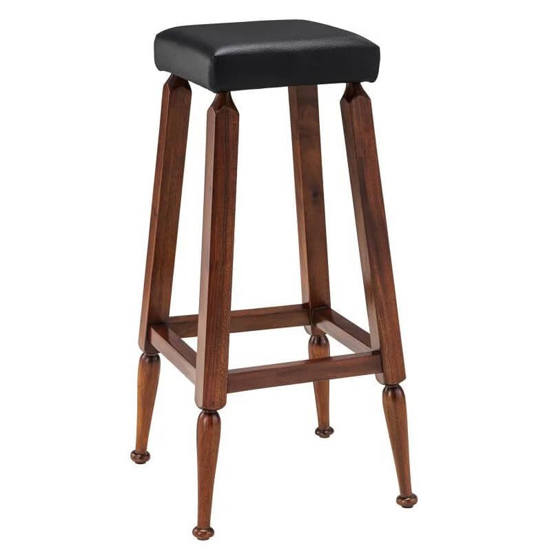 Mayan Wooden Bar Stool