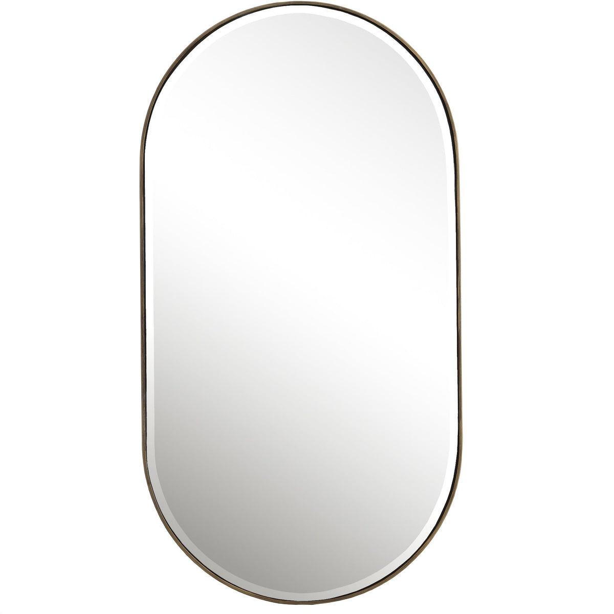  Lago Oval Gold Mirror