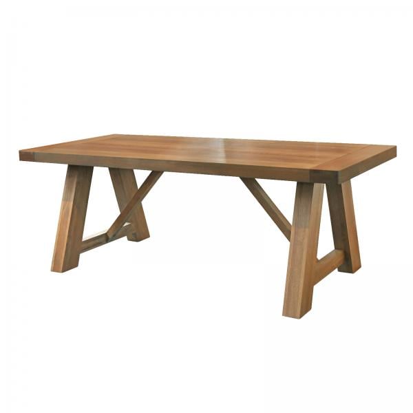 Monastery Refectory Grey Oiled Table - 220cm