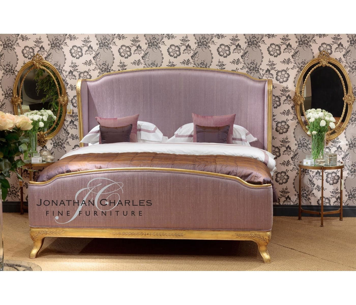 Neo-Classical Oval Mirror in Gold